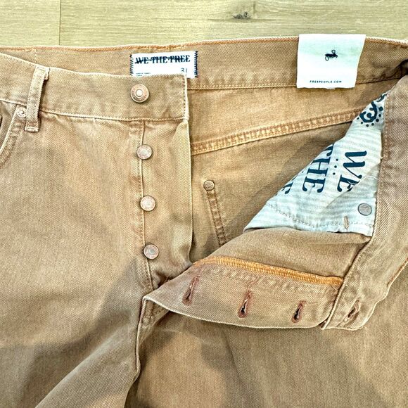 Free People 'We The Free' Ivy Mid Rise Denim Shorts - Women's 31 - nwt - Picture 3 of 8